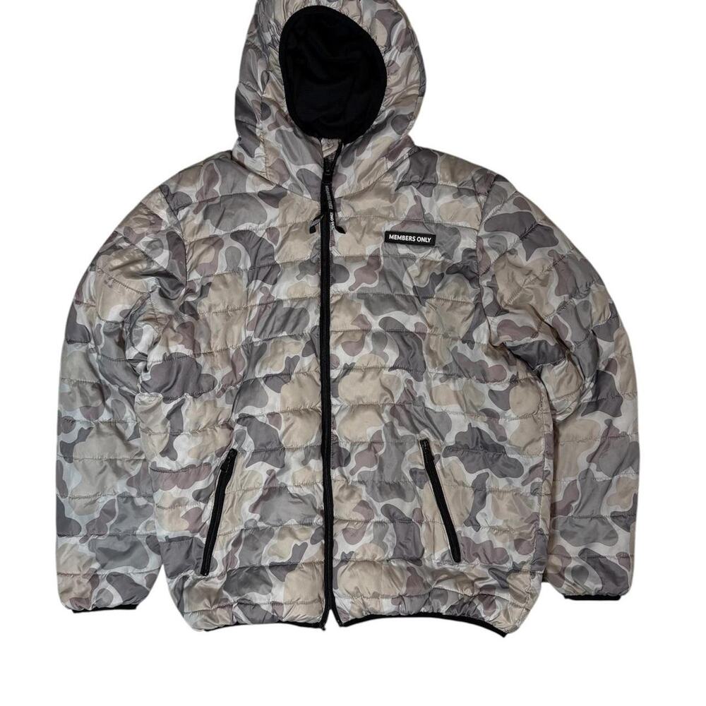 Members‎ only camo puffer rare